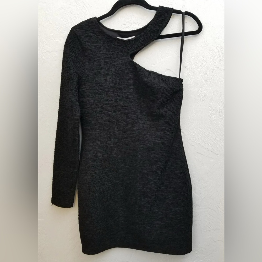 BCBGeneration Black One-Shoulder Dress